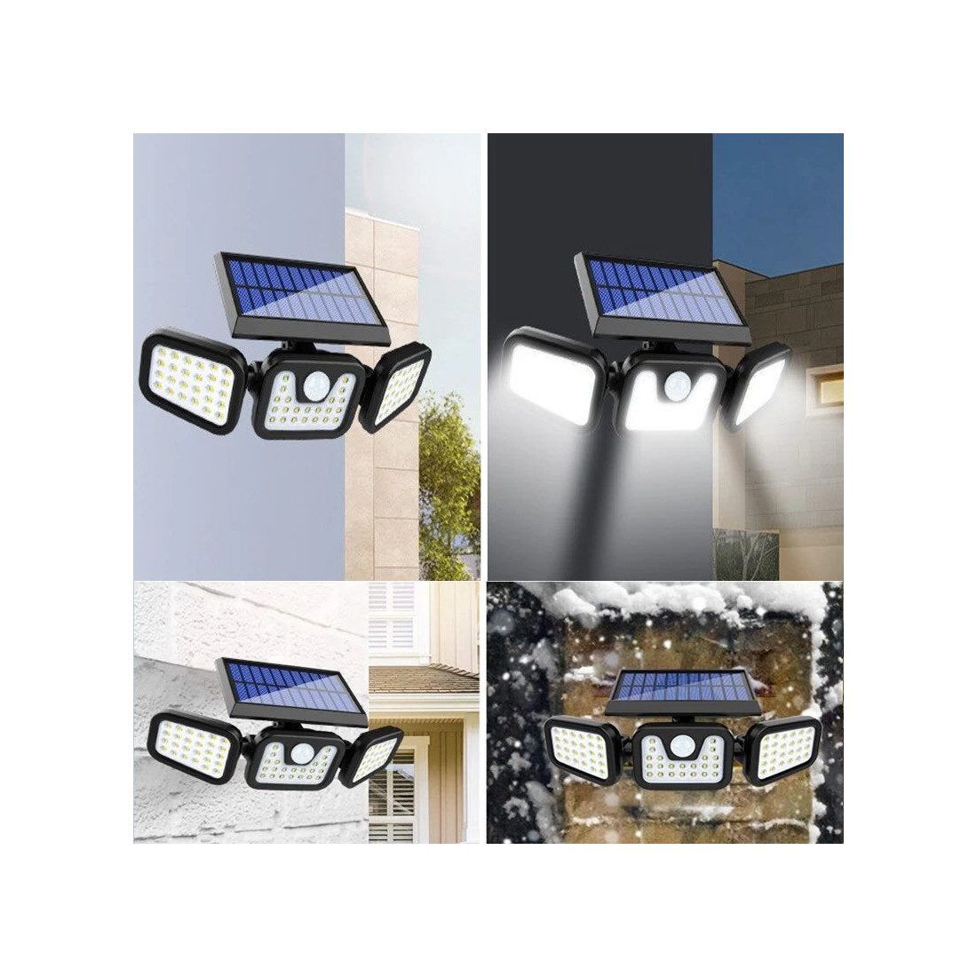 Lampa cu incarcare Solara 150W Leduri COB Senzor de Miscare Prindere pe Perete