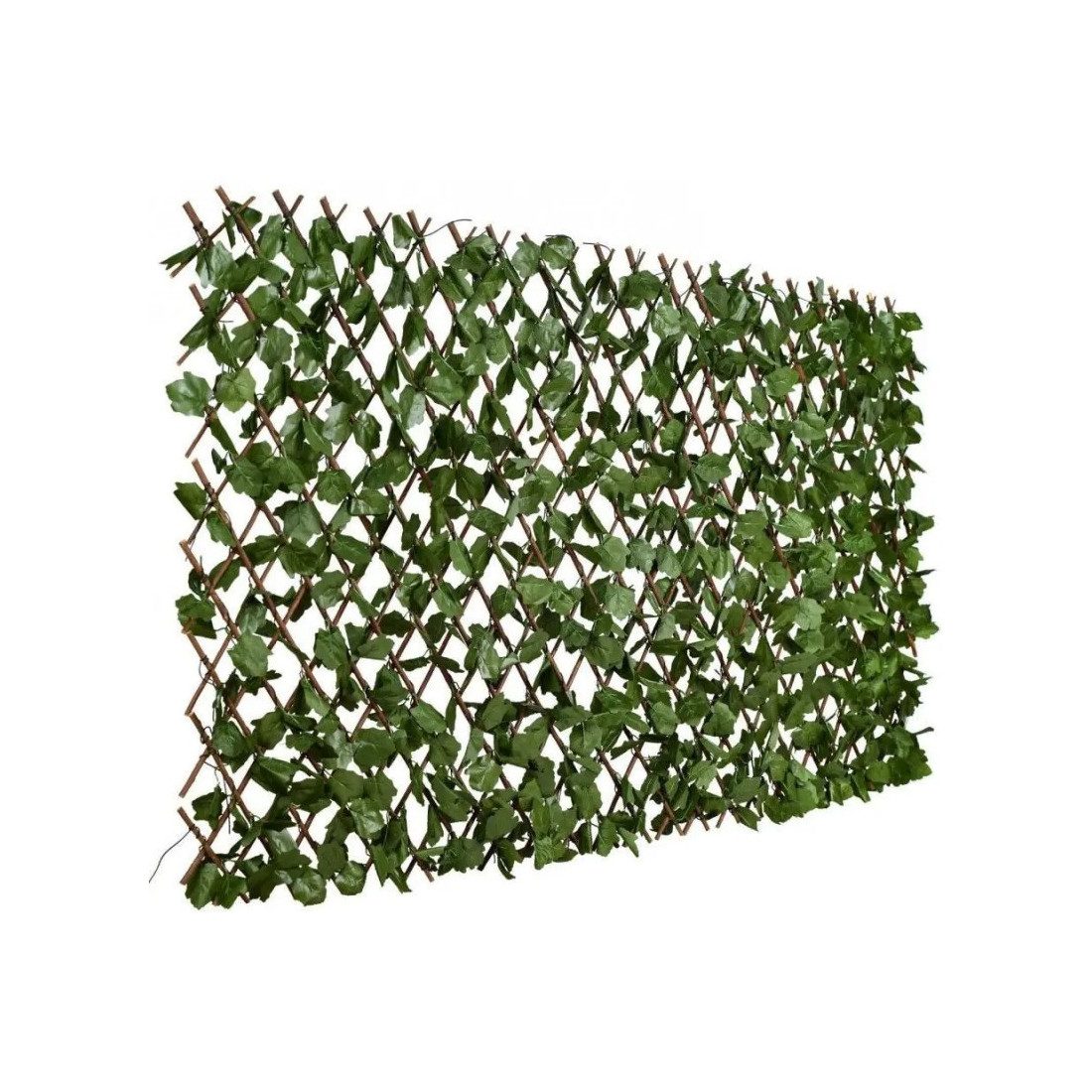 Gard artificial cu frunze verzi, 250 x 100 cm