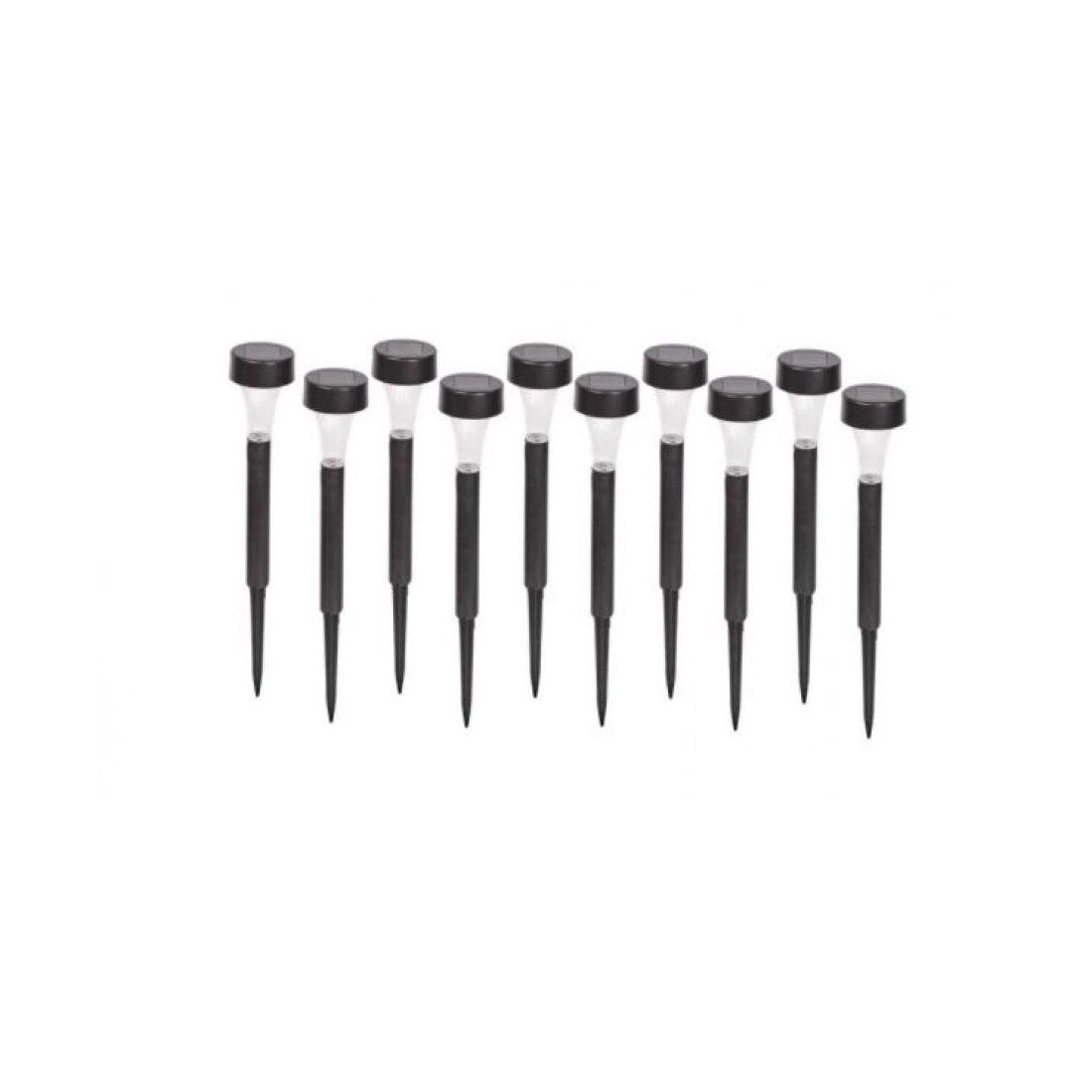 Set 10x Lampa solara gradina, LED , exterior, IP 44, H 30 cm