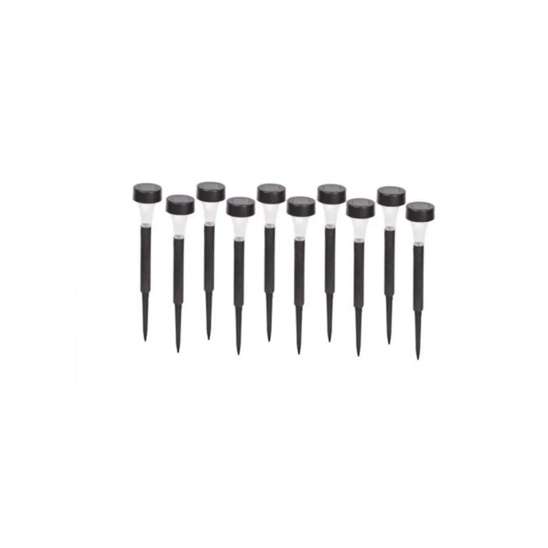 Set 10x Lampa solara gradina, LED , exterior, IP 44, H 30 cm