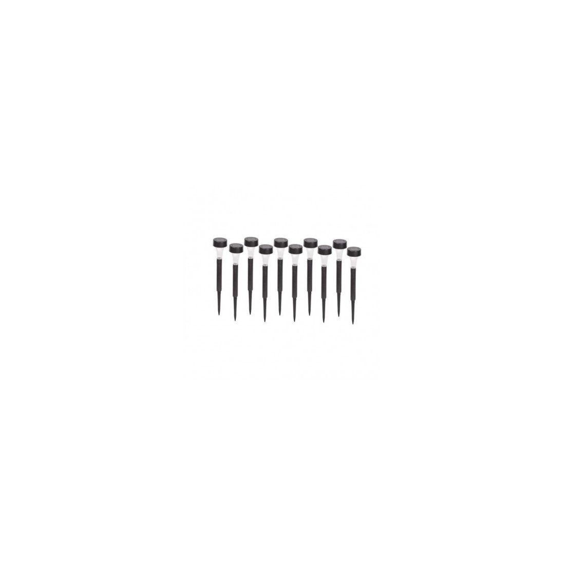 Set 10x Lampa solara gradina, LED , exterior, IP 44, H 30 cm