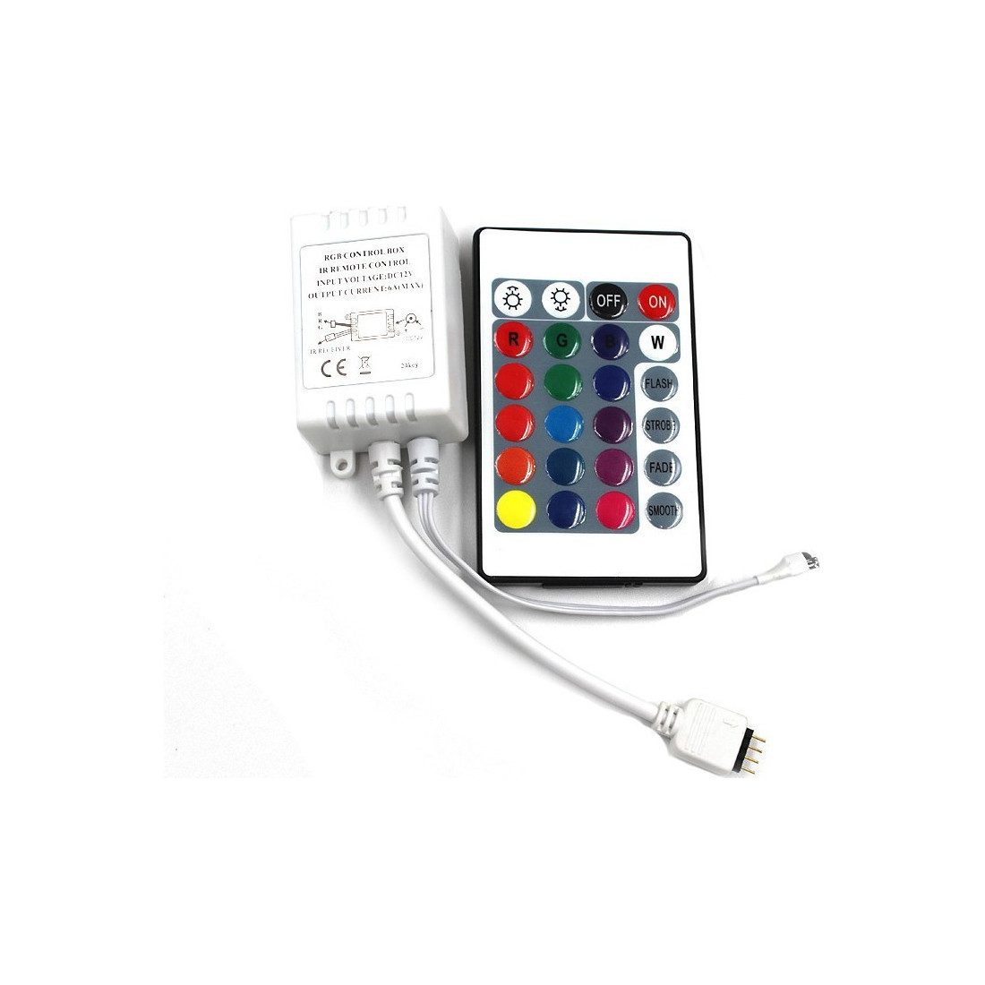 Banda LED SMD 10m , cu telecomanda si joc de lumini, interior