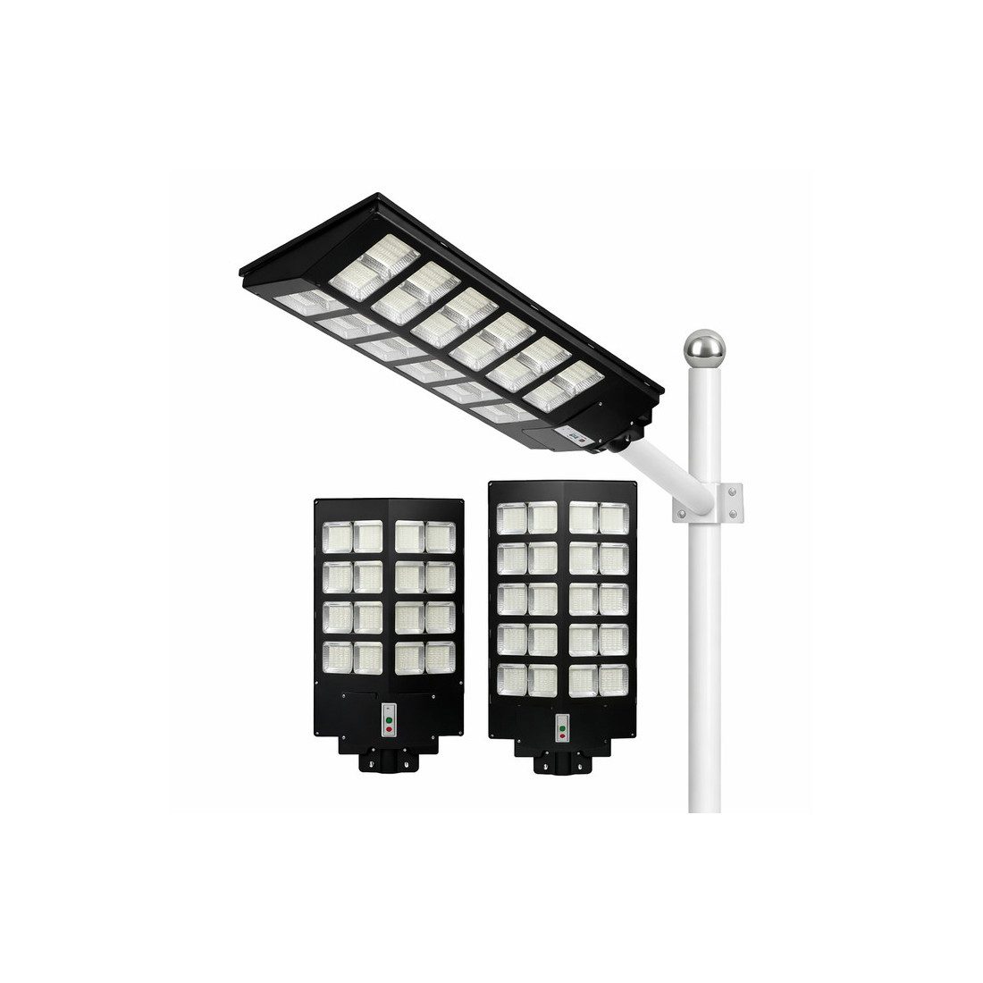 Lampa solara stradala dubla, 600W/ 800W/ 1000W cu Telecomanda