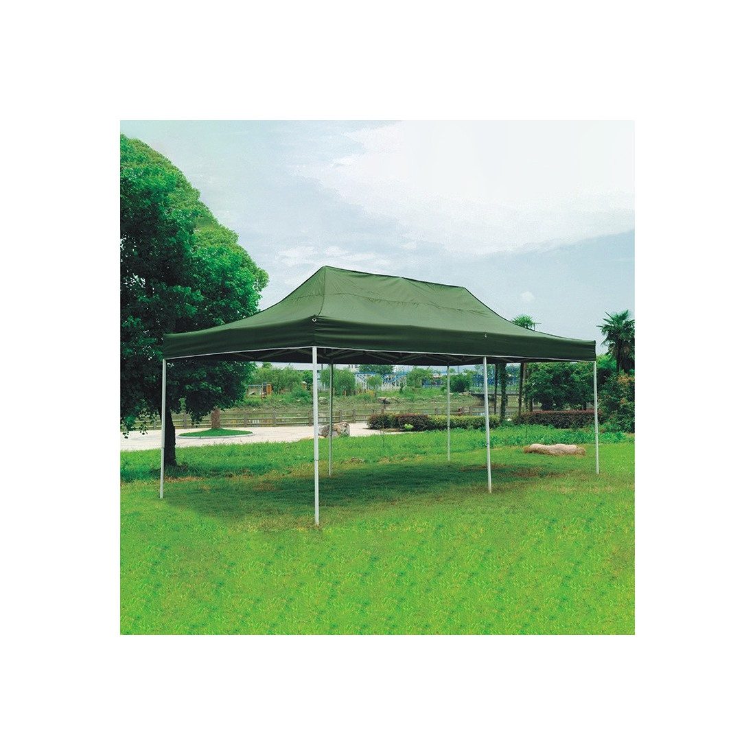 Cort pliabil de gradina, sistem acordeon, 3x6m