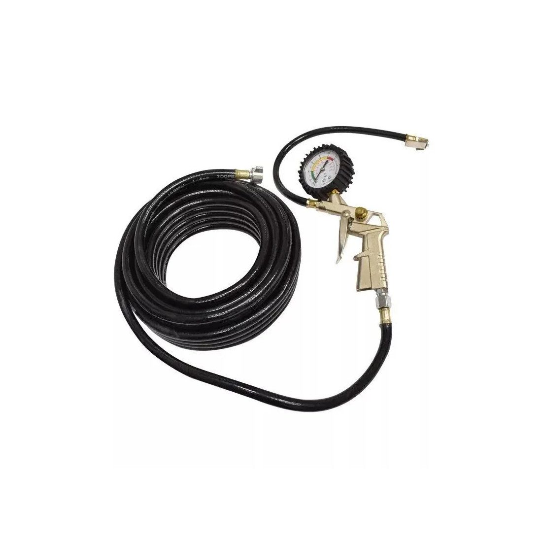 Furtun umflat roti cu manometru ext fi 10.5mm 13m