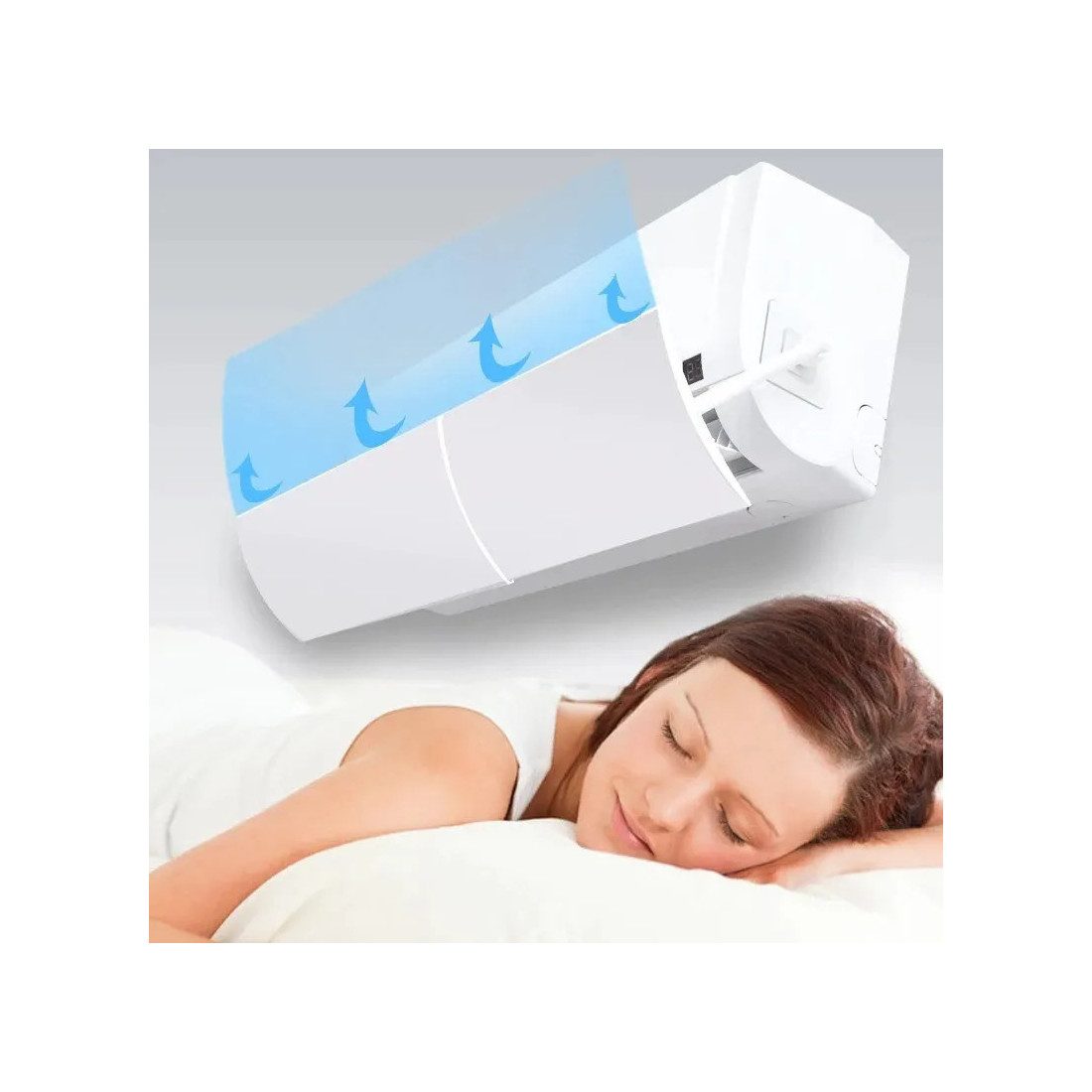 Deflector aer conditionat, reglabil 56-108 cm, prindere cu banda adeziva, compatibilitate universala
