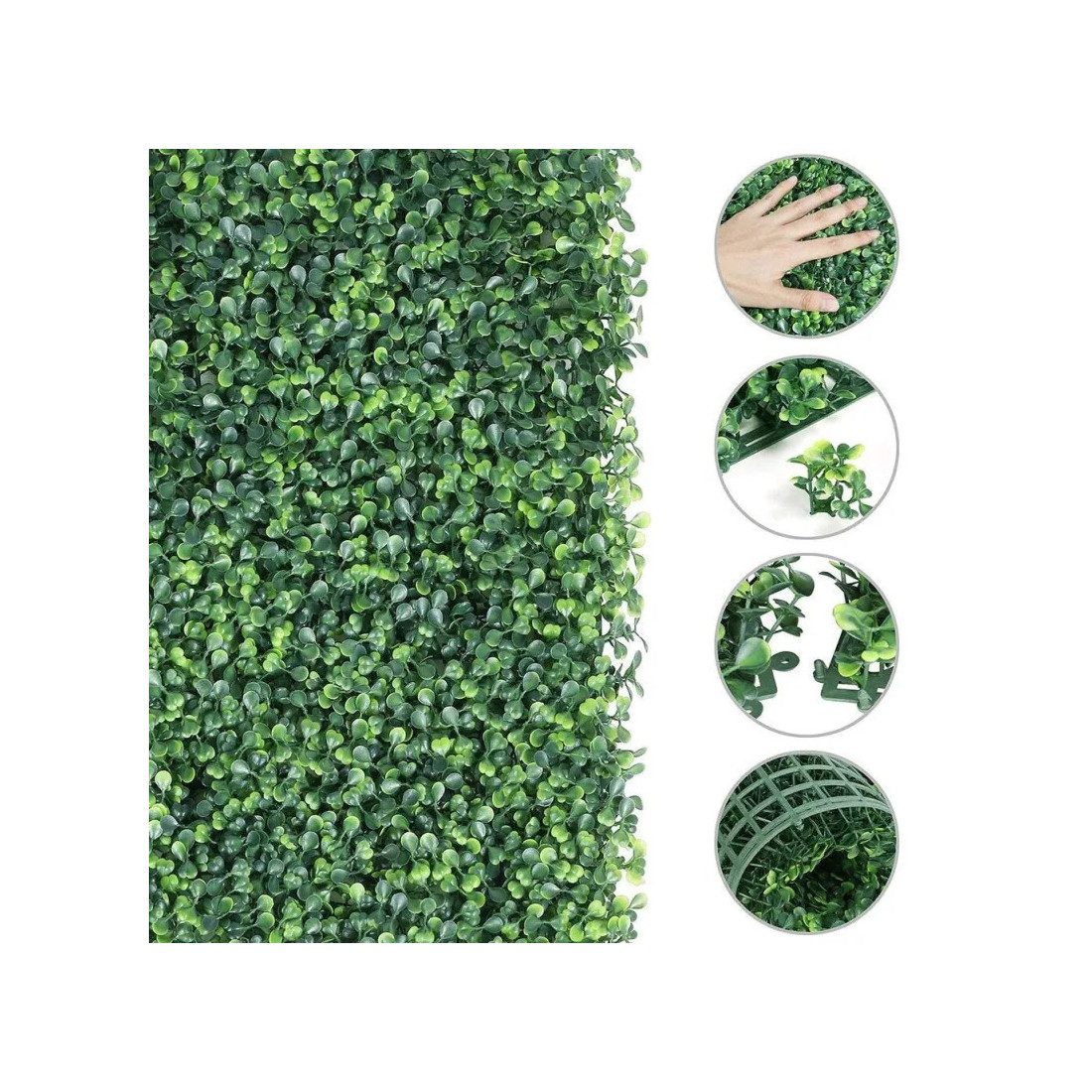 Gard artificial cu frunze din Cisimir 40 x 60cm