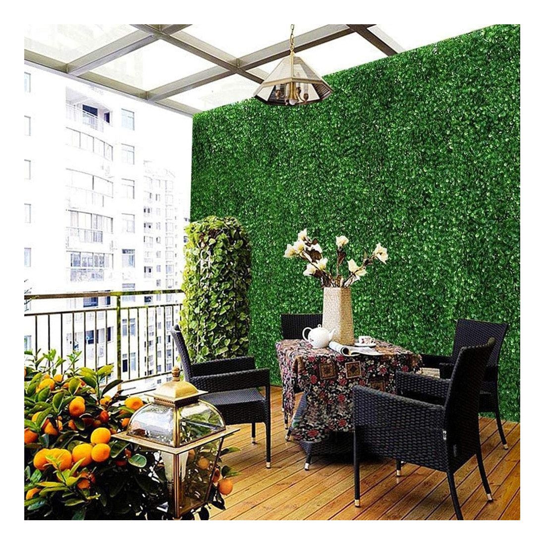 Gard artificial cu frunze din Cisimir 40 x 60cm