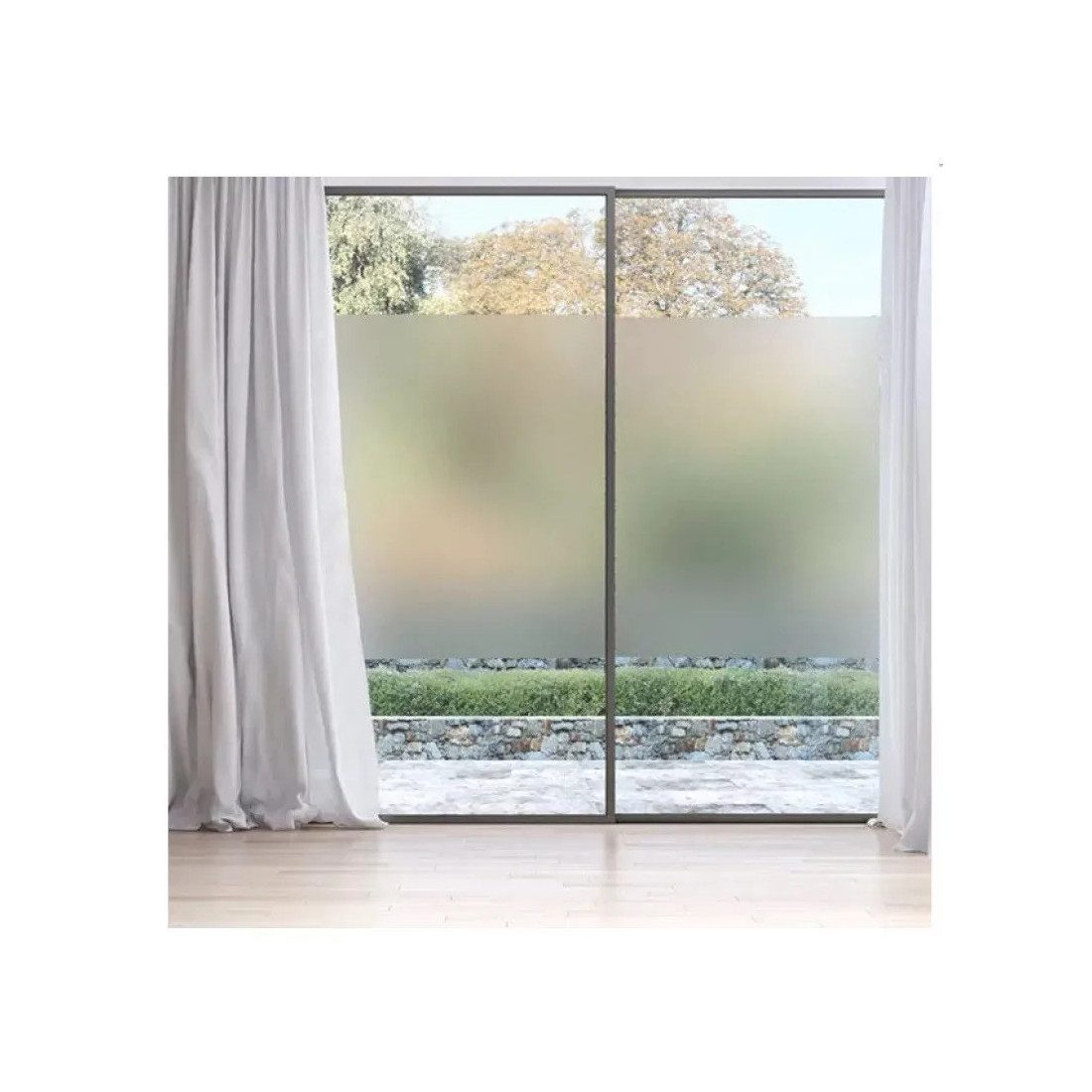 Folie autoadeziva alb mat 45 X 300 pentru geamuri