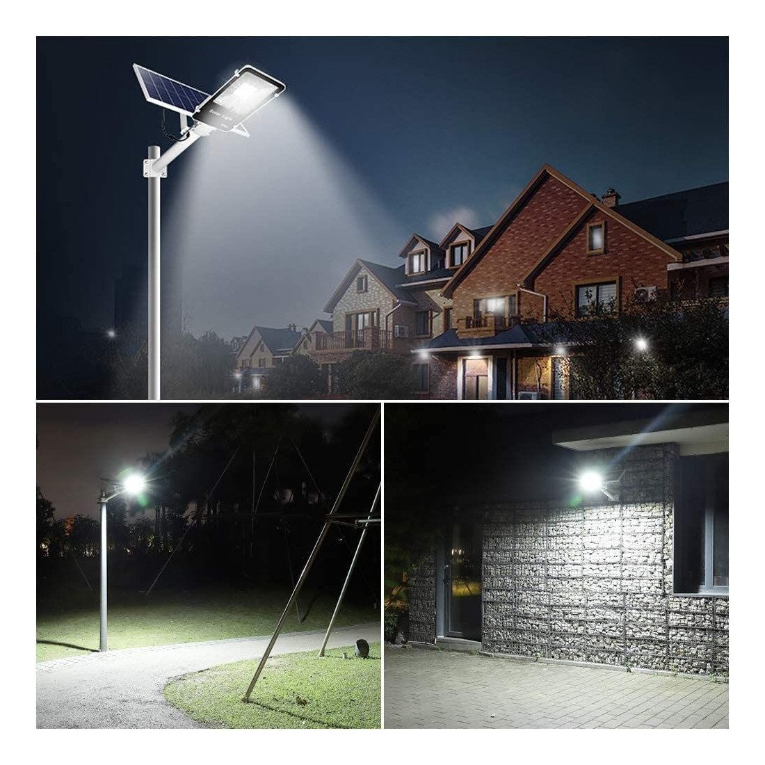Lampă Stradală Solară LED Jortan 300W/400W, Panou Fotovoltaic, IP66, Telecomandă, Alb Rece 6500K