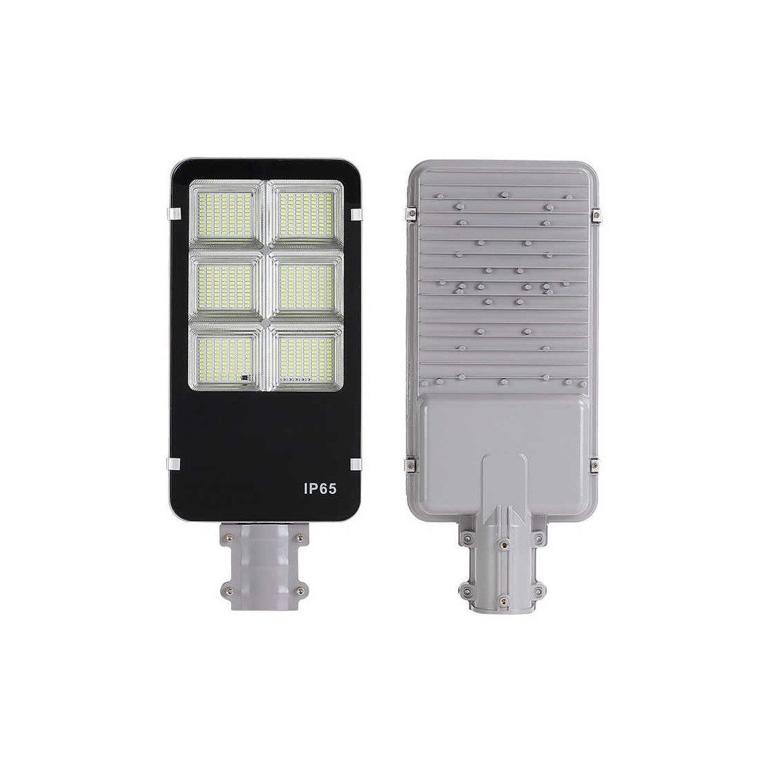 Lampă Stradală Solară LED Jortan 300W/400W, Panou Fotovoltaic, IP66, Telecomandă, Alb Rece 6500K