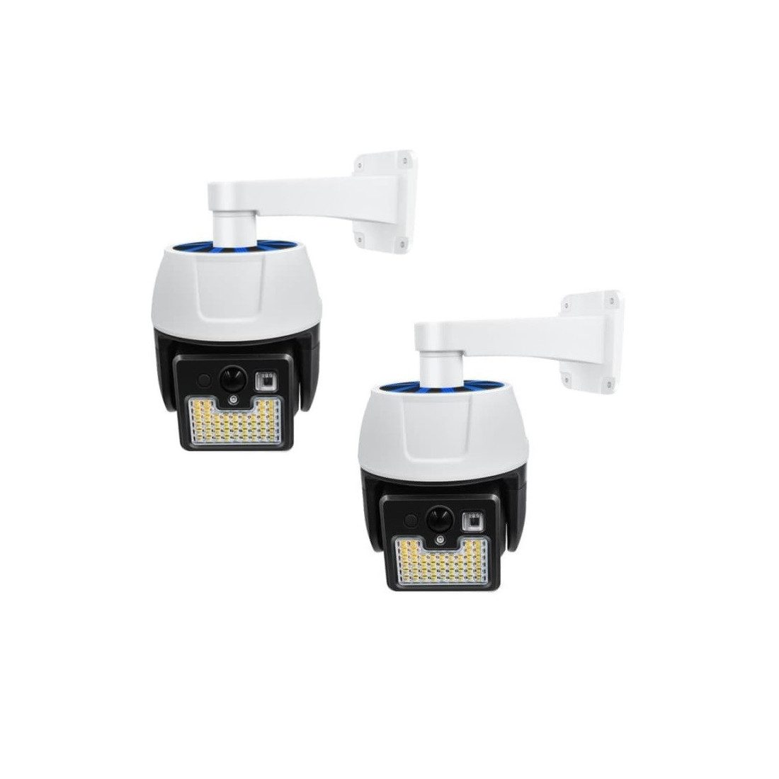 2 X Camera solara falsa, 44 LED SMD, cu senzor de miscare si telecomanda