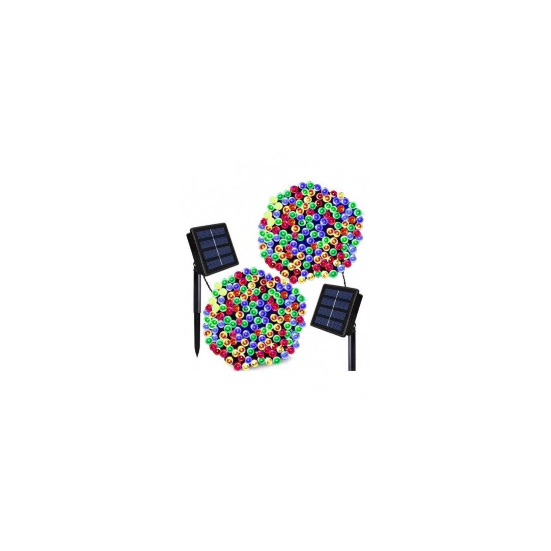 Set 5 x instalatie solara 100 LED, culoare multicolor