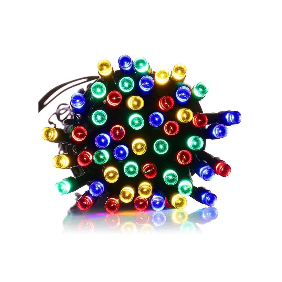 Set 5 x instalatie solara 100 LED, culoare multicolor