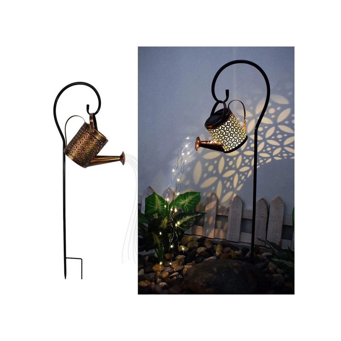 Set 2 x Stropitoare solara cu lumini pentru gradina