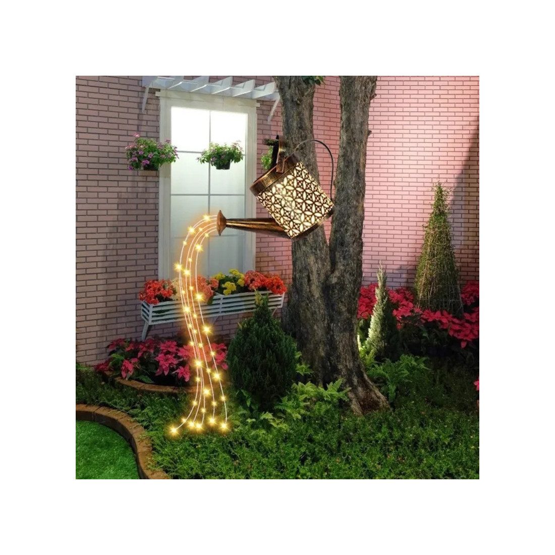 Set 2 x Stropitoare solara cu lumini pentru gradina