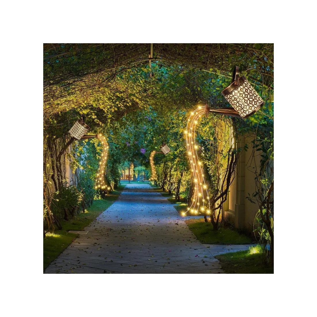 Set 2 x Stropitoare solara cu lumini pentru gradina