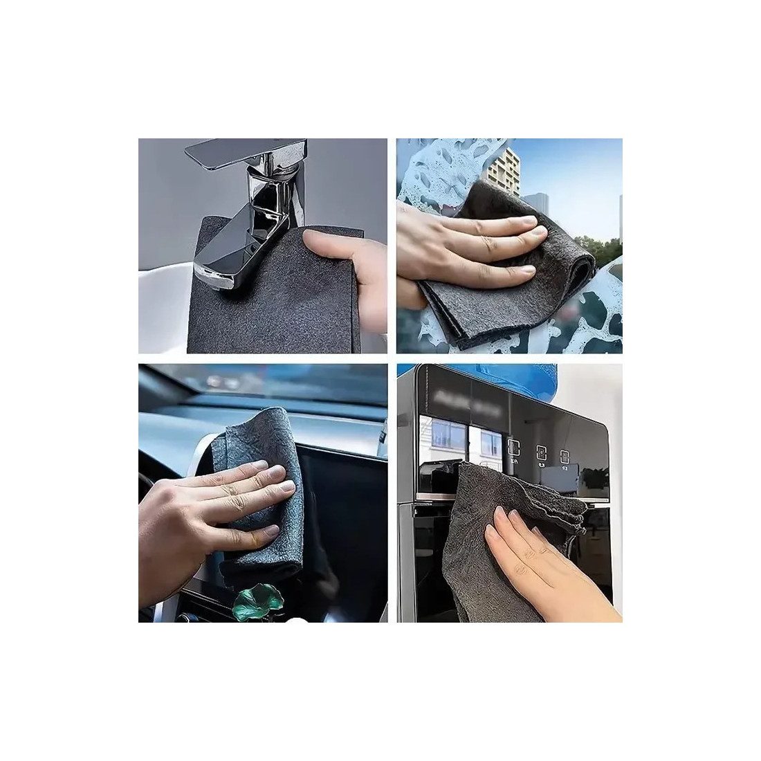 Set 5 Lavete Magice, Curatare Fara Scame si Zgarieturi, Material Microfibra, 30x30 cm