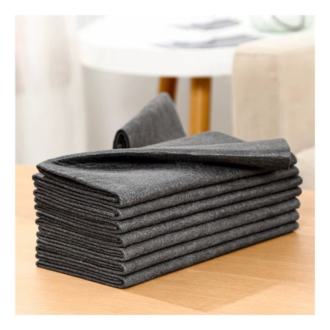 Set 10 Lavete Magice, Curatare Fara Scame si Zgarieturi, Material Microfibra, 30x30 cm