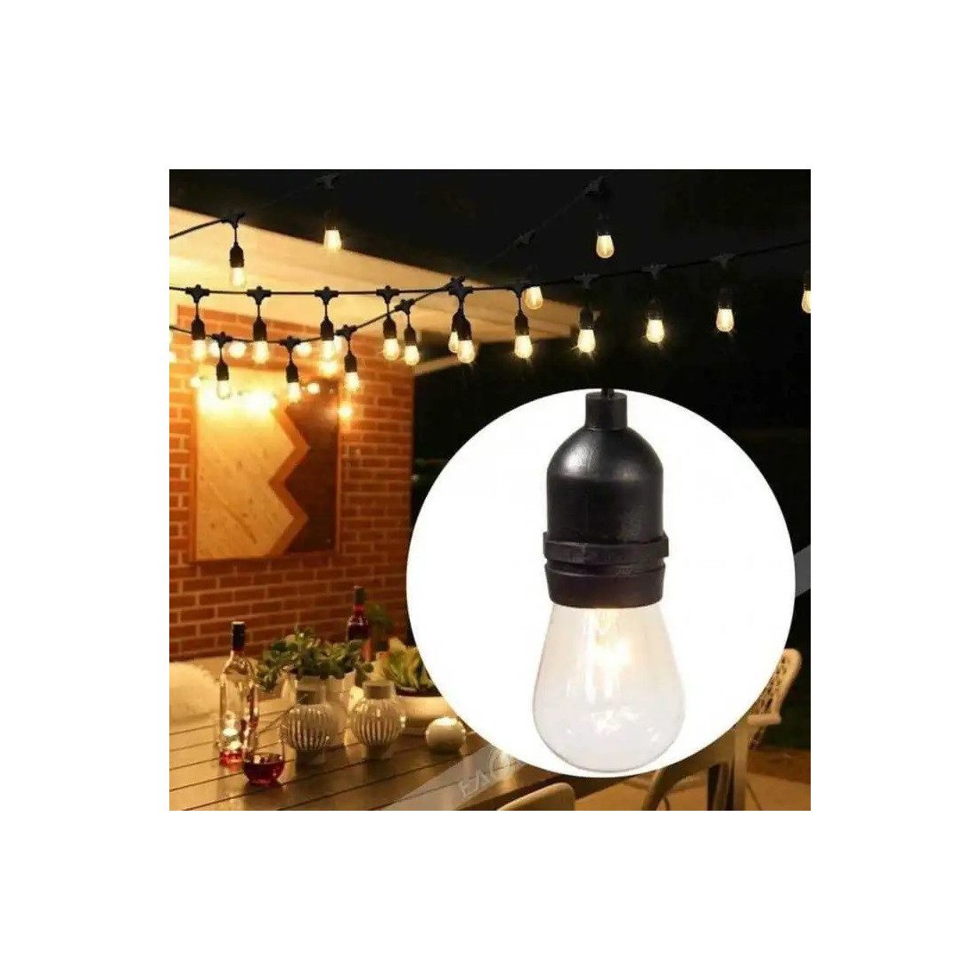 Ghirlanda Luminoasa,30 Metri cu 30 Becuri,  220V interconectabila