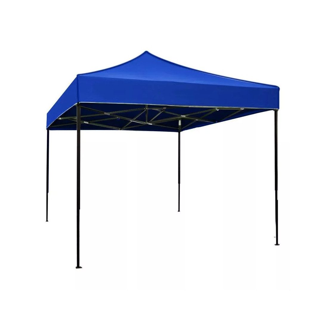 Cort Pavilion Pliabil 3x3m, Cadru Metalic Ranforsat, Acoperis PVC Oxford 420D 280g/mp,